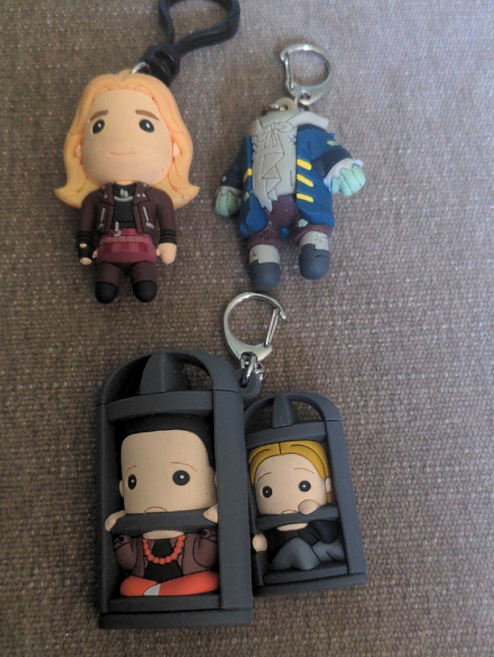 3 Disney Figural Character Purse Charm,  Keychain Set Hocus Pocus, New